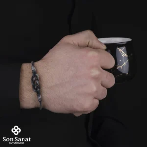 Kazaziye Örgü Bileklik Çift Düğüm Bileklik