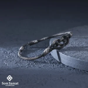 Kazaziye Örgü Bileklik Çift Düğüm Bileklik