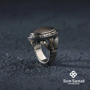 Kişi Sevdiği İle Beraberdir Yazılı Kadın Gümüş Yüzük