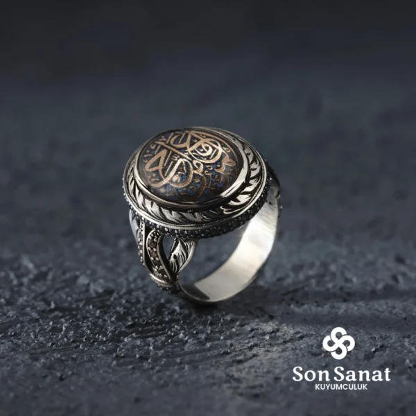 Kişi Sevdiği İle Beraberdir Yazılı Kadın Gümüş Yüzük