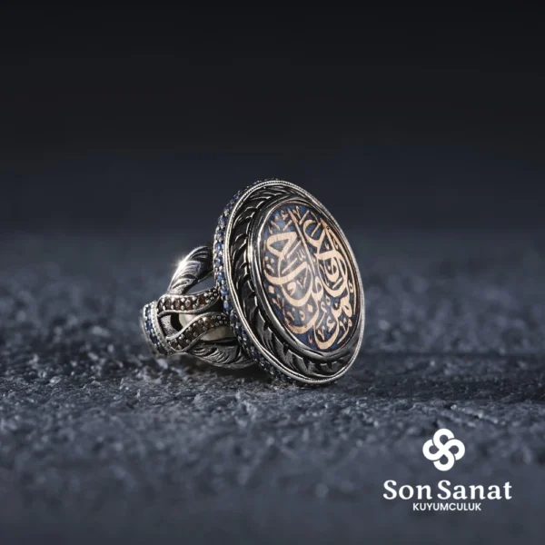 Kişi Sevdiği İle Beraberdir Yazılı Kadın Gümüş Yüzük