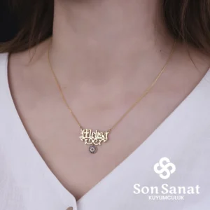 Nazar Bocuklu İsimli Gümüş Kolye