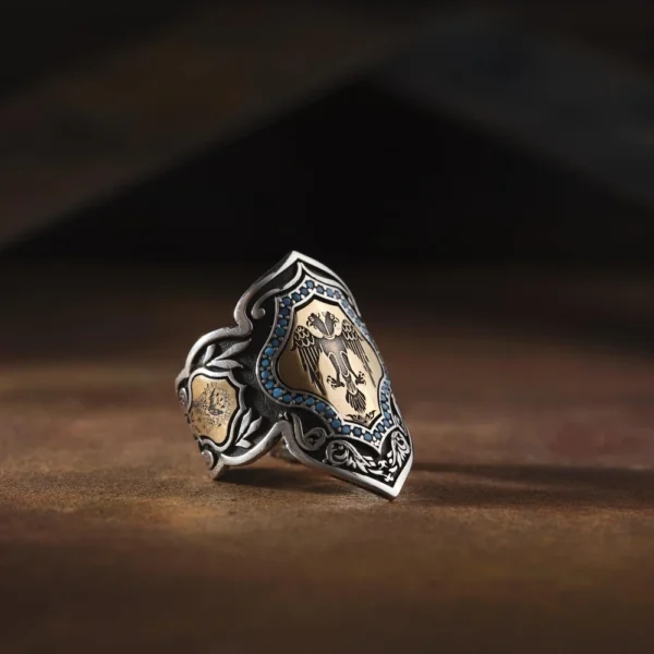 Okçu Kartal Zihgir Gümüş Yüzük