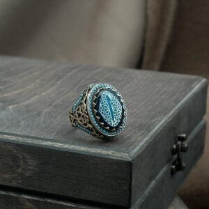 image_1950-16.jpg Elif İşlemeli ve Motifli Erkek Gümüş Yüzük