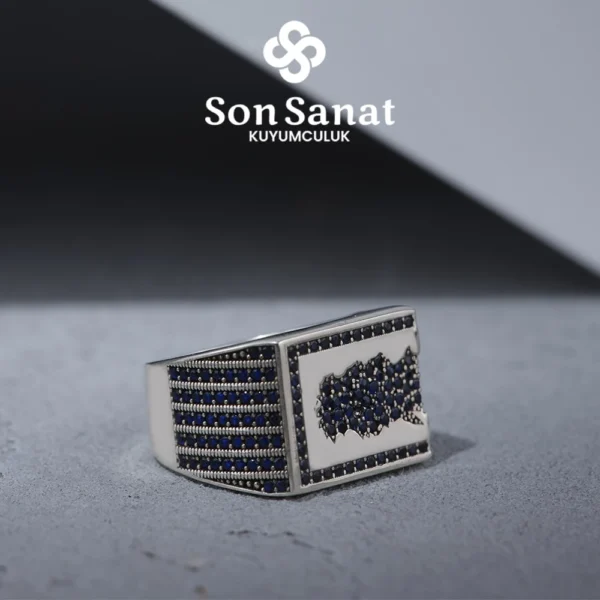 Safir Creck Gümüş Yüzük