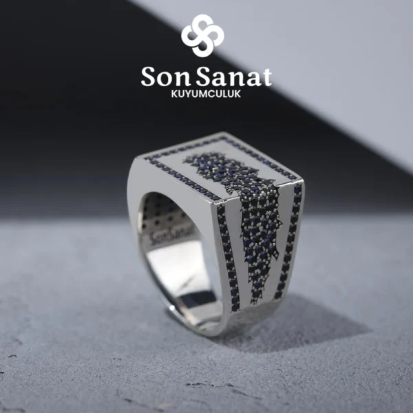 Safir Creck Gümüş Yüzük