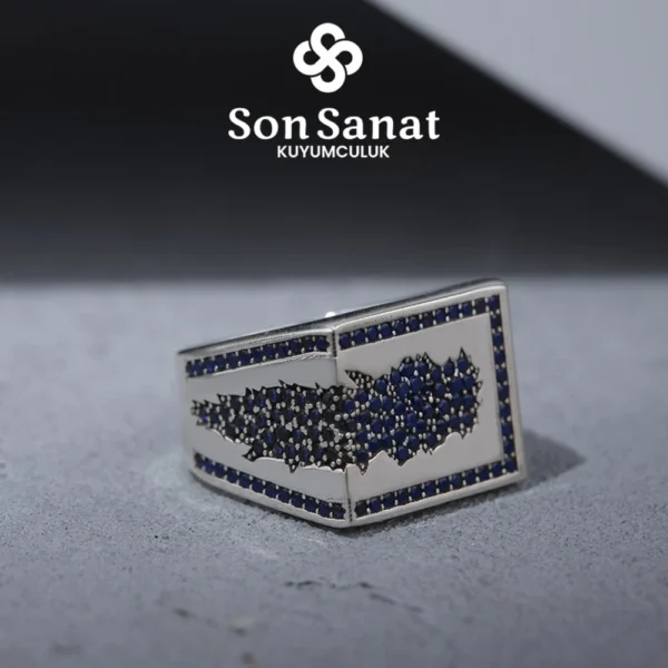 Safir Creck Gümüş Yüzük