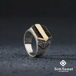 Safir Er Gümüş Yüzük