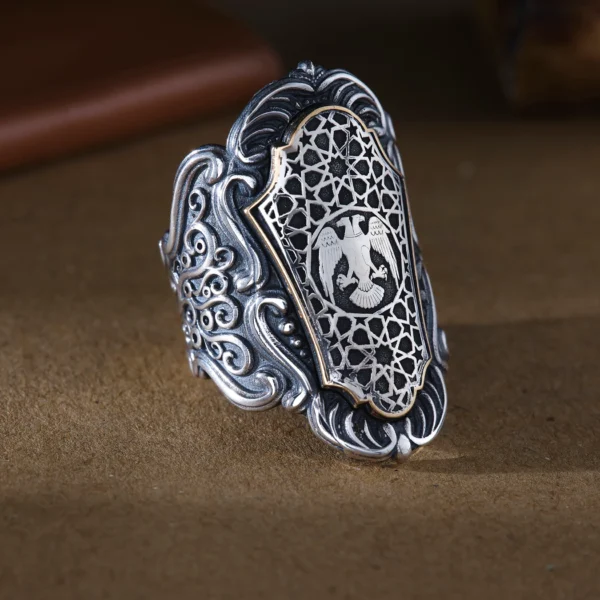 image_1950-1808.webp Selçuklu Kartalı Zihgir Erkek Gümüş Yüzük