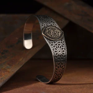 Selçuklu Kelepçe Gümüş Bileklik