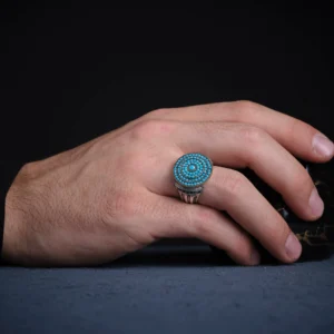 image_1950-2028.webp Turkuaz Sütun Gümüş Yüzük