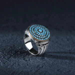 image_1950-2029.webp Turkuaz Sütun Gümüş Yüzük