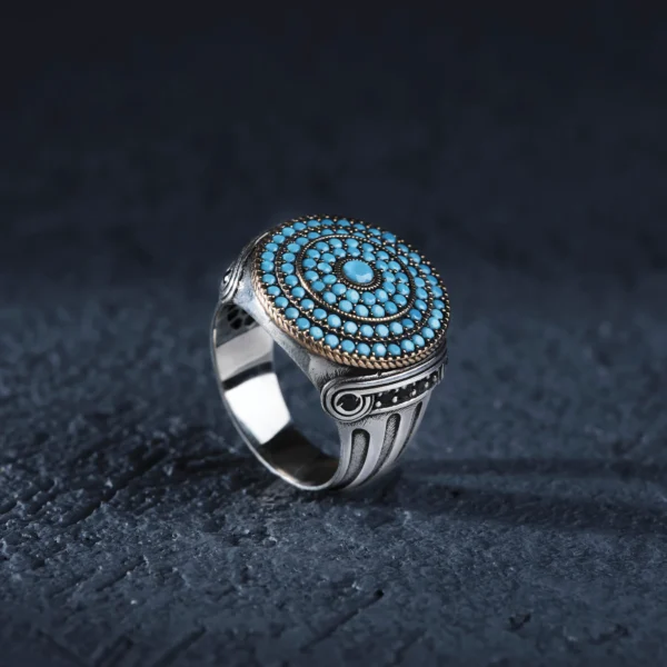 image_1950-2029.webp Turkuaz Sütun Gümüş Yüzük