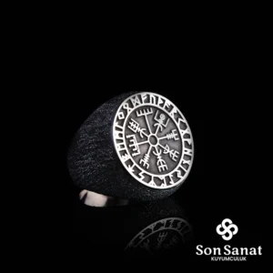 Vegvisir Pusula Gümüş Yüzük