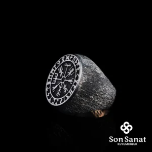 Vegvisir Pusula Gümüş Yüzük