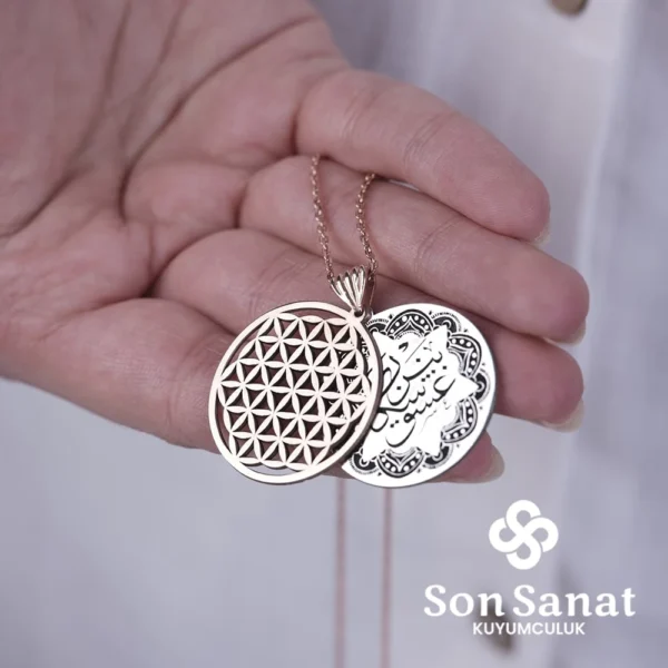 Yaşam Çiçeği Gümüş Kolye