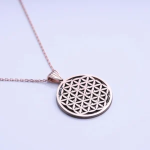 Yaşam Çiçeği Gümüş Kolye