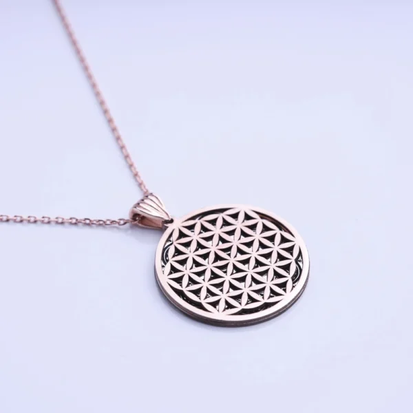 Yaşam Çiçeği Gümüş Kolye