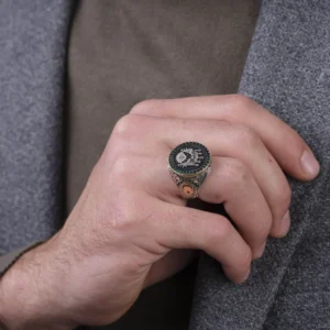 image_1950-2169.webp Gravürlü Devlet Arması Gümüş Yüzük