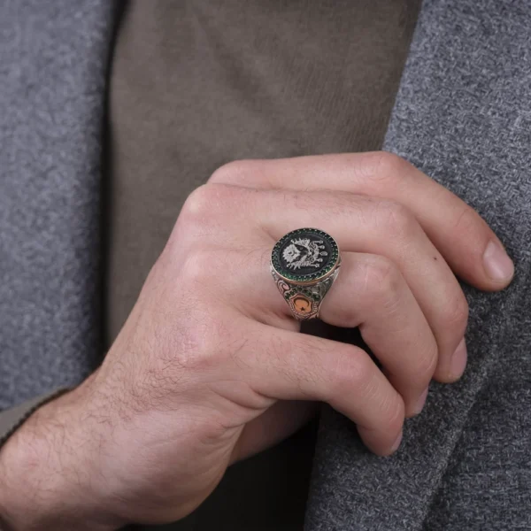 image_1950-2169.webp Gravürlü Devlet Arması Gümüş Yüzük