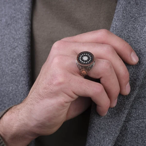 Gravür Fors Gümüş Yüzük