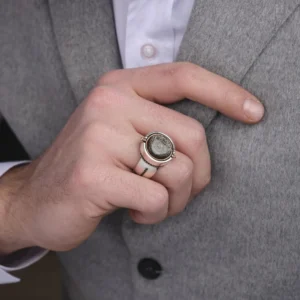 Yuvarlak Şura İnşirah Gümüş Yüzük