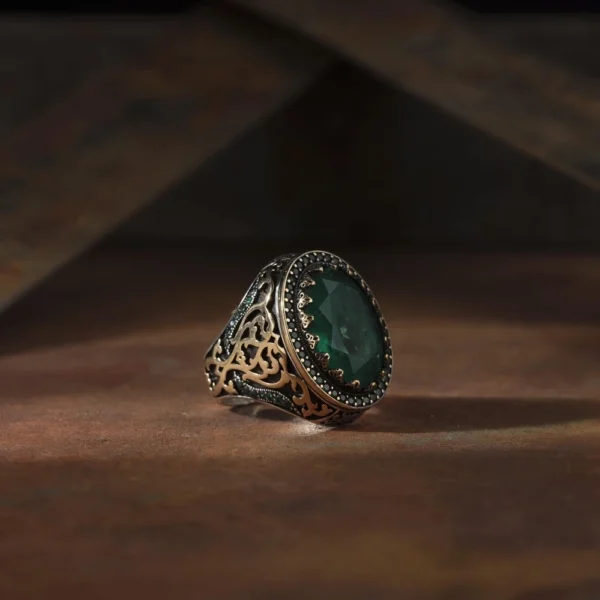 Zümrüt Paraiba Gümüş Yüzük