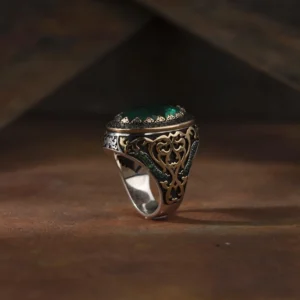 Zümrüt Paraiba Gümüş Yüzük