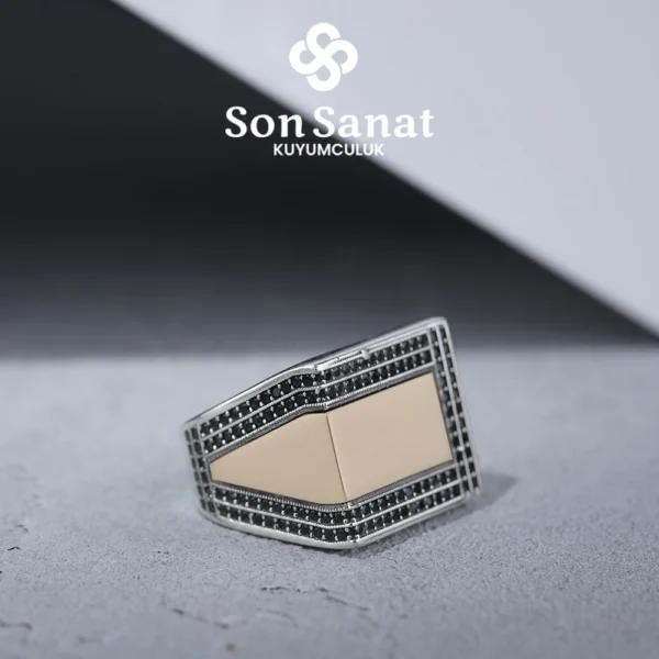 Zümrüt İtalik Gümüş Yüzük