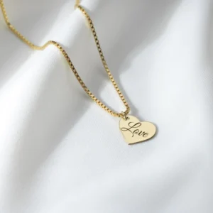 Üçlü İsimli Gümüş Kadın Kolye