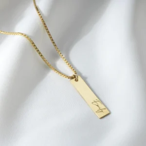 Üçlü İsimli Gümüş Kadın Kolye