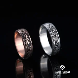 İsimli Gümüş Çift Alyans