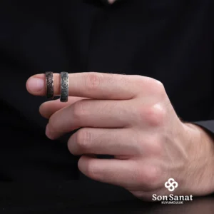 İsimli Gümüş Çift Alyans