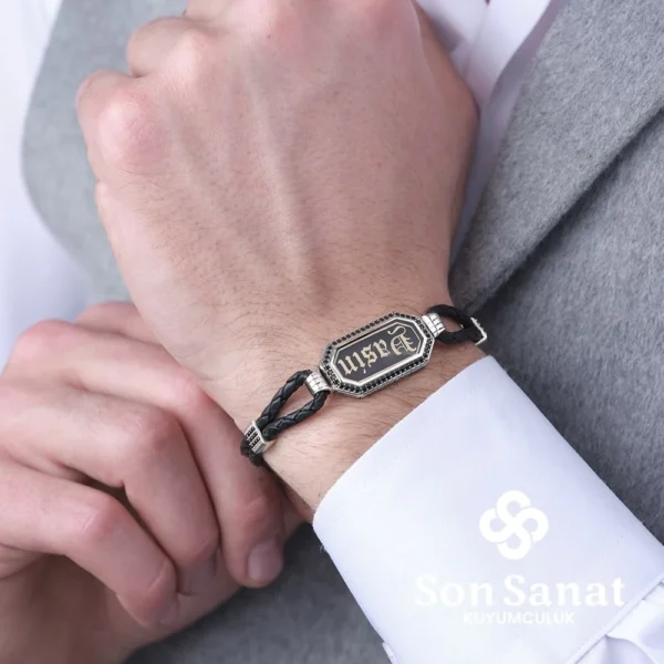 image_1950-2460.webp İsimli Deri Kordon Gümüş Bileklik