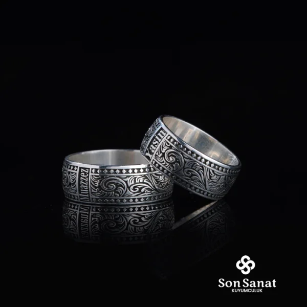 İsimli Gravür Çift Alyans