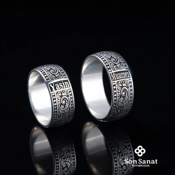 İsimli Gravür Çift Alyans