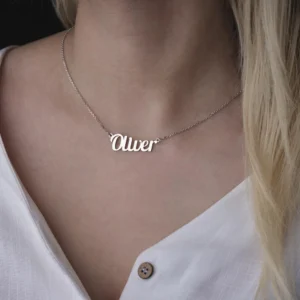Adınıza Özel Gümüş Kadın Kolye