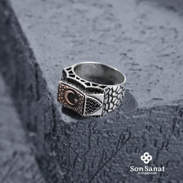 image_1950-2482.webp İtalik Cam Kırığı Ayyıldız Gümüş Yüzük