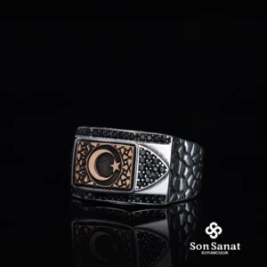 image_1950-2483.webp İtalik Cam Kırığı Ayyıldız Gümüş Yüzük