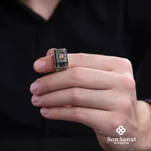 image_1950-2495.webp İtalik Cam Kırığı Devlet Arması Gümüş Yüzük