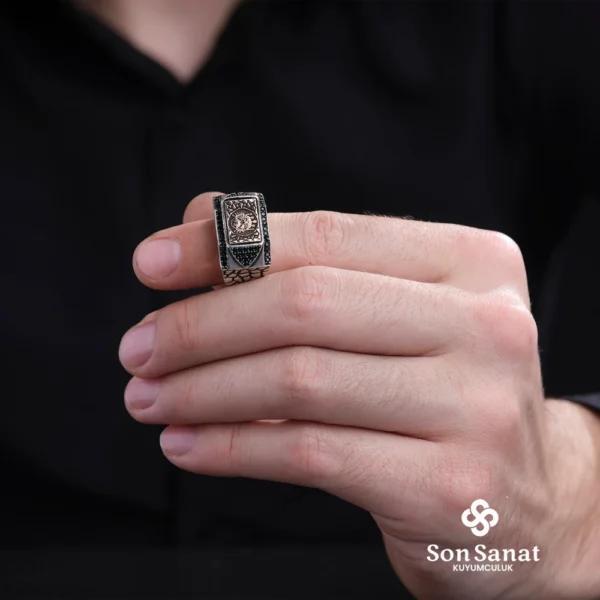 image_1950-2495.webp İtalik Cam Kırığı Devlet Arması Gümüş Yüzük
