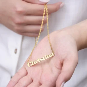 Burgu Zincirli İsimli Gümüş Kolye