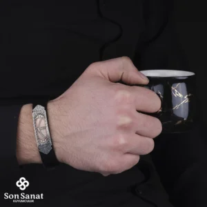 Deri Hiç Modeli Bileklik