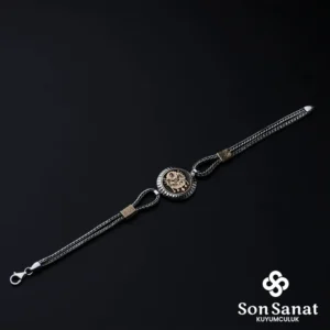 Devlet Arması Yuvarlak Gümüş Bileklik