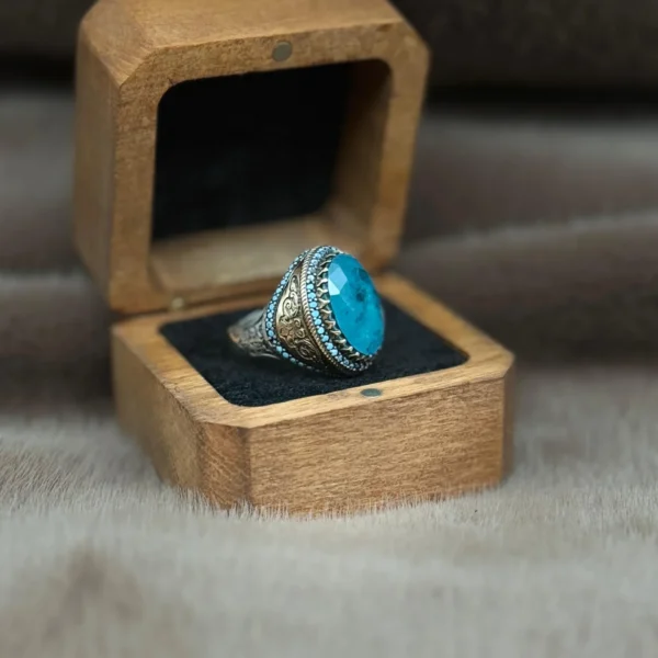 image_1950-520.webp Firuze Paraiba Taşlı Gümüş Erkek Yüzük
