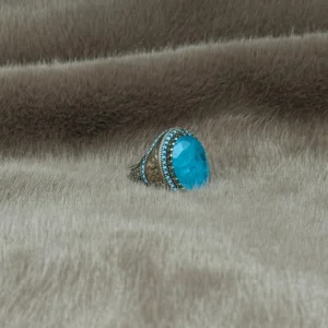 image_1950-524.webp Firuze Paraiba Taşlı Gümüş Erkek Yüzük
