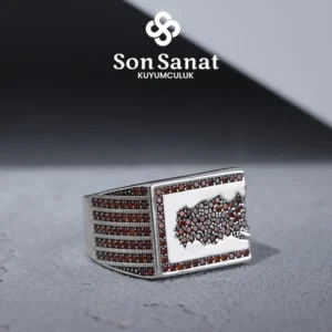Garnet Creck Gümüş Yüzük