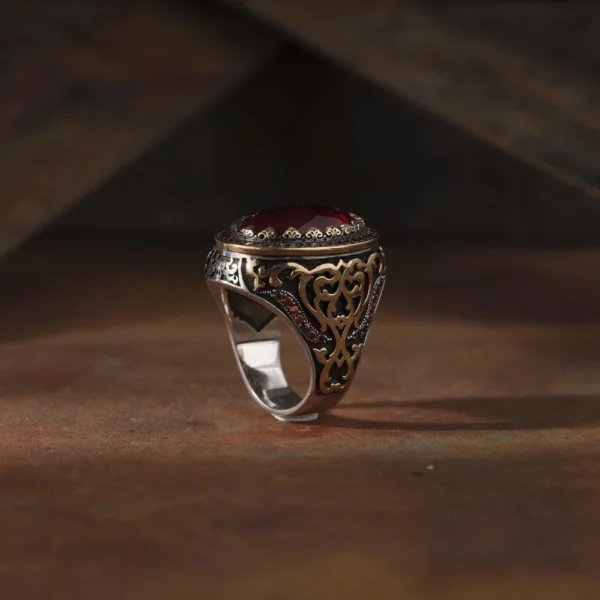 Garnet Paraiba Gümüş Yüzük