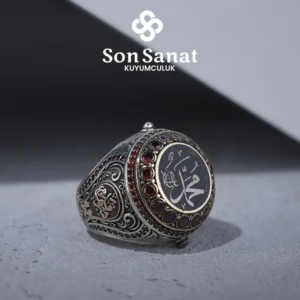 Garnet Yura Nail Gümüş Yüzük