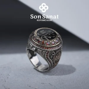 Garnet Yura Nail Gümüş Yüzük